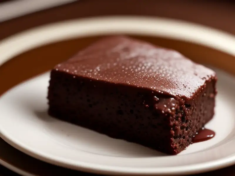 Brownie de chocolate en taza al microondas