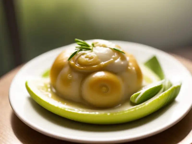 Caracoles en leche de coco con hierba limón