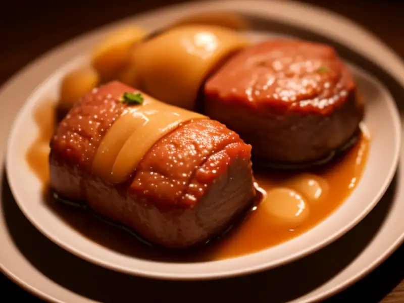 Hong shao rou, cerdo estofado rojo a la china