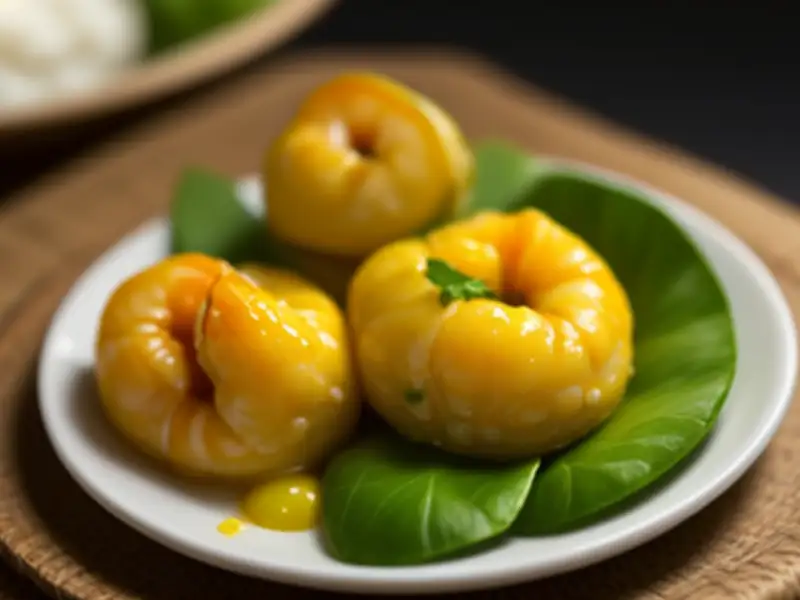 Gulai paria, curry vegetal de melón amargo
