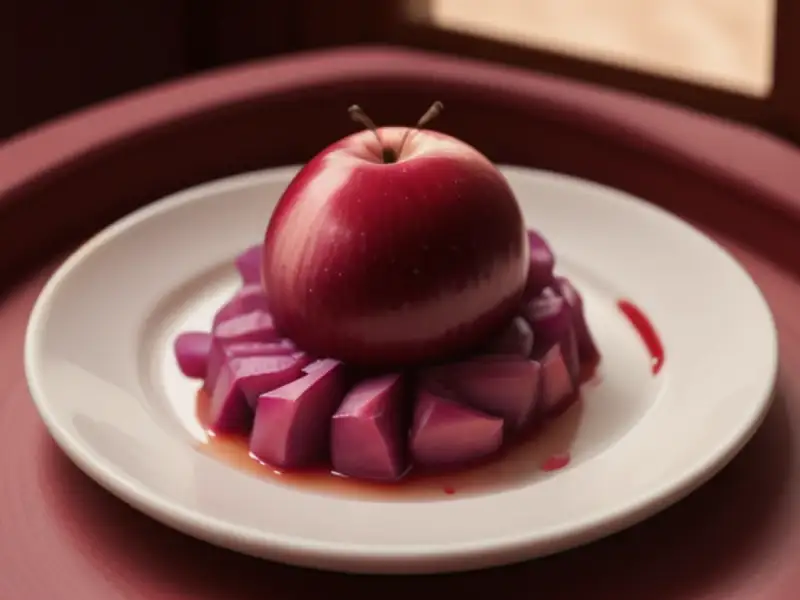 Col morada con manzana y especias