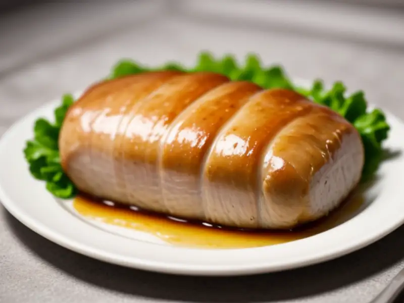 Lomo de cerdo relleno de perejil y limón