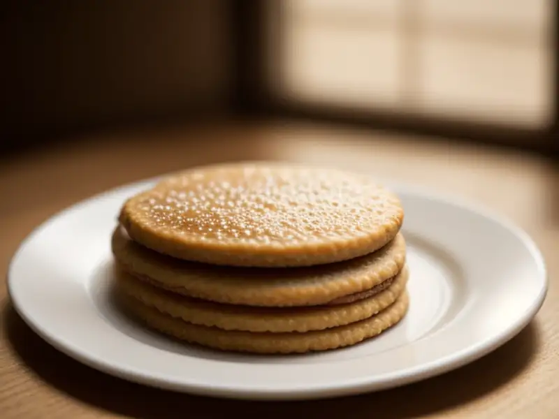 Galletas doradas «diamante» con canela