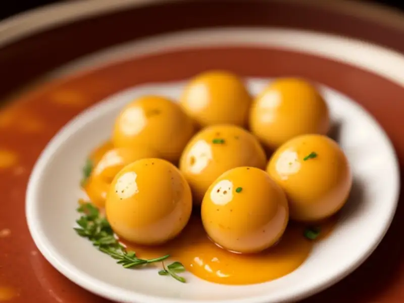Huevos de codorniz en salsa de tomate