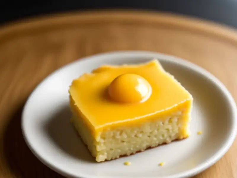 Lao po bing, «pastel de la esposa» cantonés con melón de invierno confitado