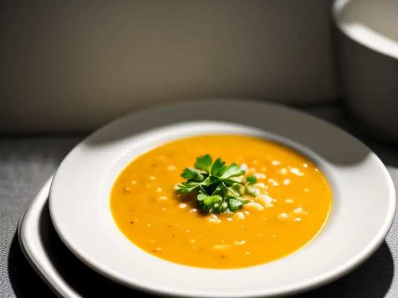 Sopa de pescado y gambas al microondas
