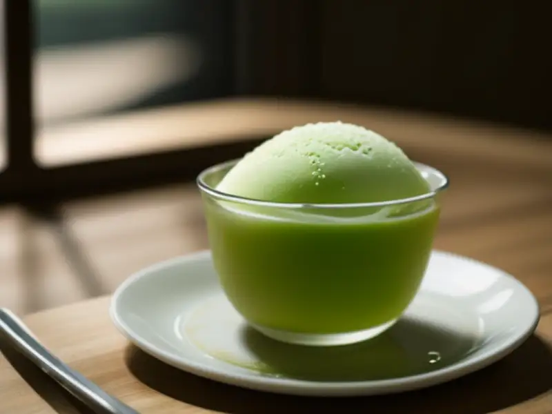 Té verde con leche helado al estilo tailandés